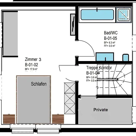 Chalet 3-schlafzimmer Eichhorn****, Fee 1800m *