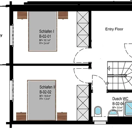 Chalet 3-schlafzimmer Eichhorn****, Fee 1800m *